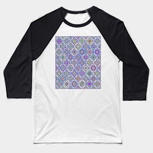 Moroccan tile iridescent pattern Baseball T-Shirt